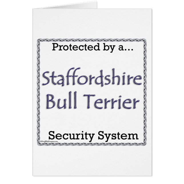 Staffordshire Bull Terrier Security System (Vorne)