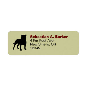 Staffordshire Bull Terrier Staffy Dog Silhouette