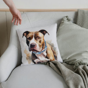 Staffordshire Bull Terrier The Gentle Guardian 🐾 Kissen