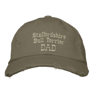 Staffordshire Bull Terrier Vater Geschenke Bestickte Baseballkappe