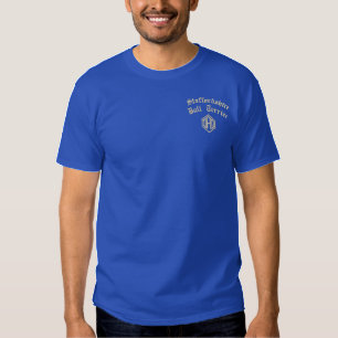 Staffordshire Bull Terrier Vater Geschenke Besticktes T-Shirt