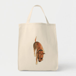 Staffordshire Bull Terrier Wasserfarben-Hund-Desig Tragetasche
