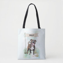 Staffordshire Bull Terrier Wasserfarben personalis