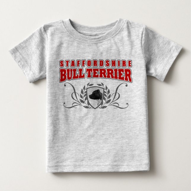 Staffordshire-Bullterrier COA-Rottext Baby T-shirt (Vorderseite)