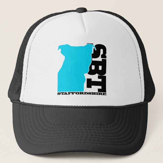 Staffordshire-Bullterrier - Fernlastfahrer-Hut Truckerkappe (Vorderseite)