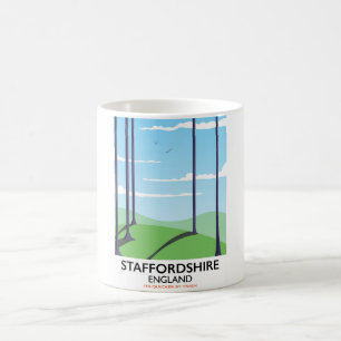 Staffordshire England Zugposter Kaffeetasse