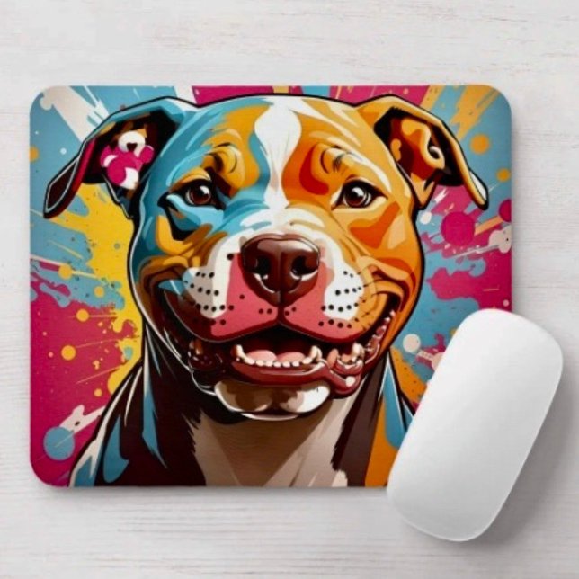 Staffordshire Geburtstags-Spaß Mousepad (Mousepad durable dust and stain resistant non -slip rubber backing. D: 9.25" L x 7.75"W. 
)