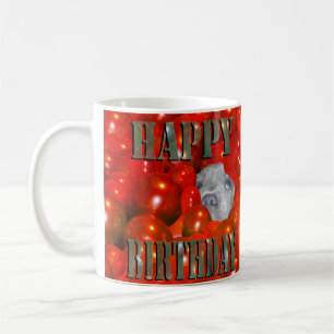 Staffordshire Puppy Birthday Wish Kaffeetasse