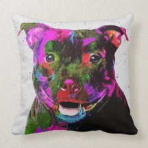 Staffordshire-Terrier-bunte Pop-Kunst