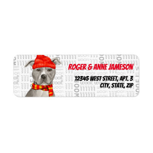 Staffordshire Terrier Gray Pitbull Weihnachten