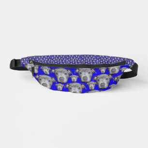 Staffy Bull Terrier Puppy Pattern, Bauchtasche