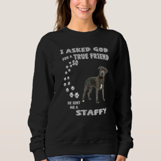 Staffy Dog Mama Stafford Vater Staffordshire Bull Sweatshirt