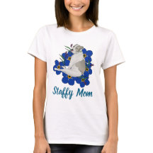 Staffy Mom Tee – Staffordshire Bull Terrier Kunst