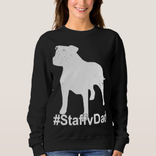 Staffy Vater mit Staffordshire Bull Terrier Dog St Sweatshirt