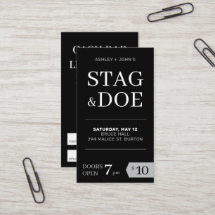 Stag and Doe Tickets - Modernes Klassik Party