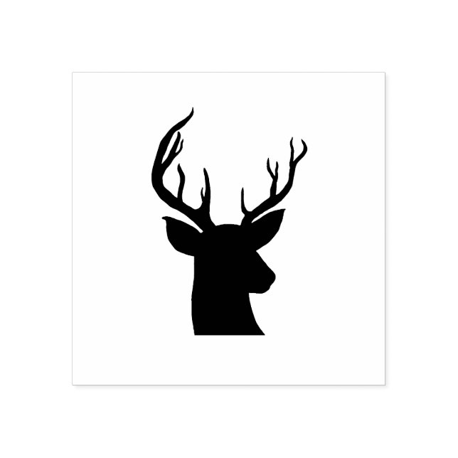 Stag Antler Rustikales Land Zeichnend Gummistempel (Prägung)