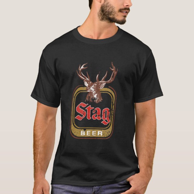 Stag Beer gestört T-Shirt (Vorderseite)