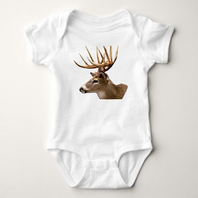 Stag Buck Deer Baby Strampler (Vorderseite)