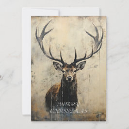 Stag Christmas Card Feiertagskarte