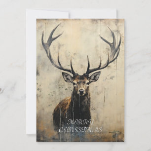 Stag Christmas Card Feiertagskarte
