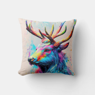 Stag Deer Animal Discovery Adventure Nature Planet Kissen