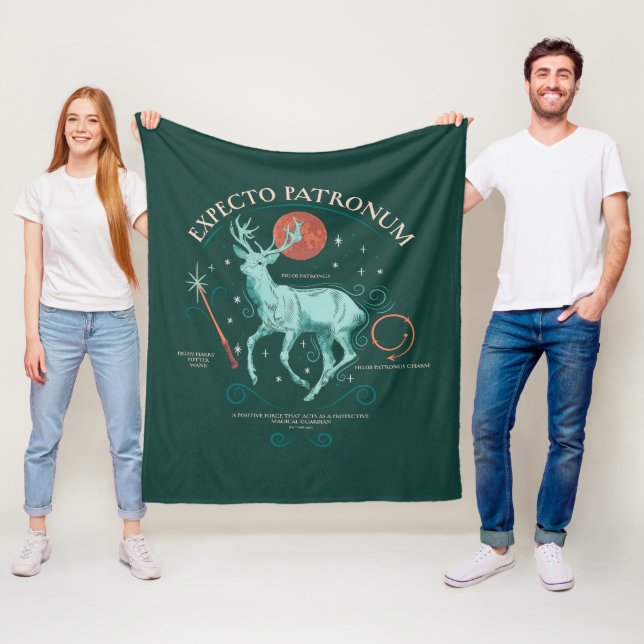 Stag Expecto Patronum Graphic Fleecedecke (Beispiel)