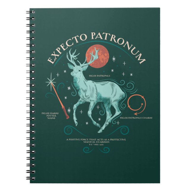 Stag Expecto Patronum Graphic Notizblock (Vorderseite)