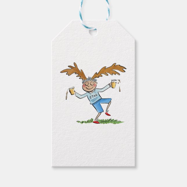 Stag Geschenkanhänger (Vorderseite)