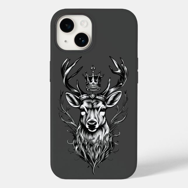 Stag Husband King Case-Mate iPhone 14 Hülle (Rückseite)