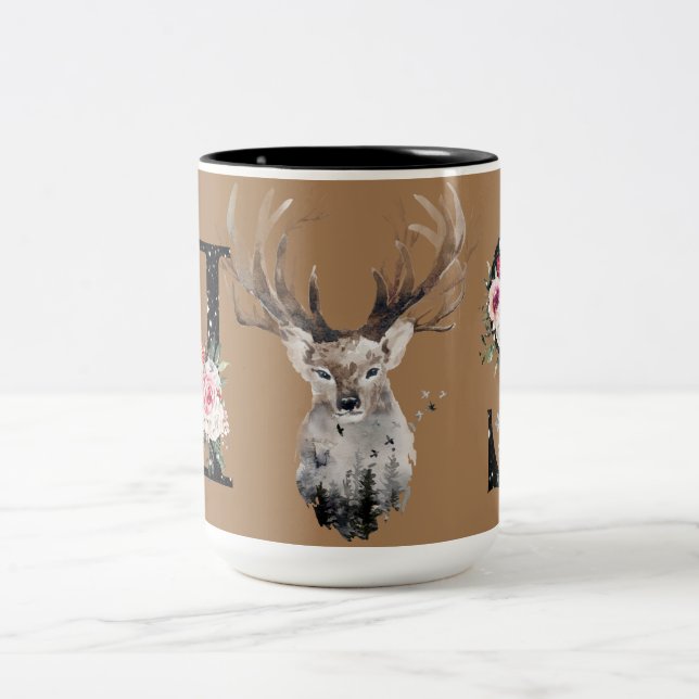 Stag personalized Mug Zweifarbige Tasse (Mittel)