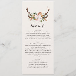 stag sauce verte menu mariage élégant floral rose