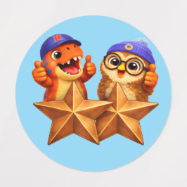 Stage two sheet of reward stickers