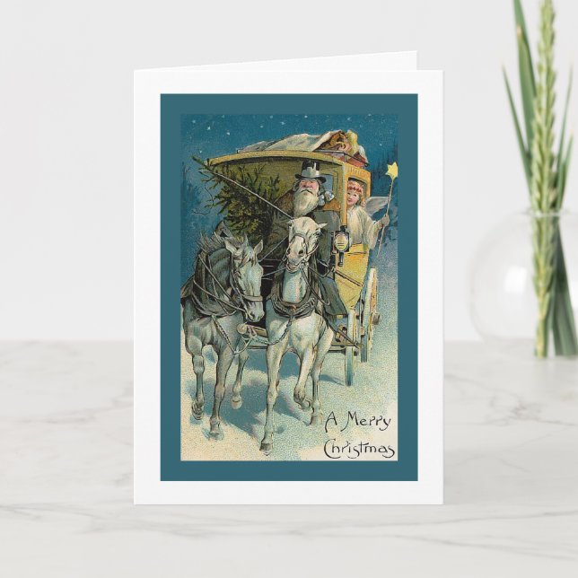 "Stagecoach Christmas" Feiertagskarte (Vorderseite)