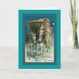 "Stagecoach Christmas" Feiertagskarte