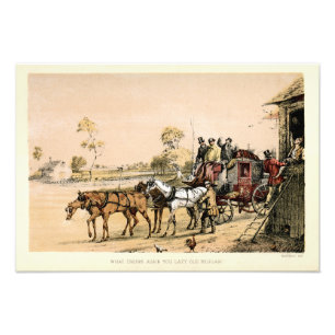 Stagecoach des 19. Jahrhunderts Fotodruck