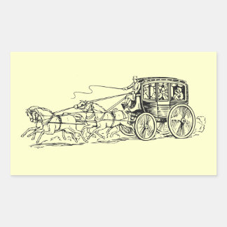 Stagecoach Rechteckiger Aufkleber