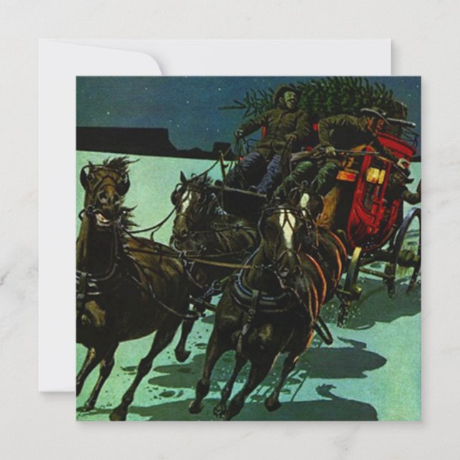 STAGECOACH WESTERN CHRISTMAS TREE INVITATION (Devant)