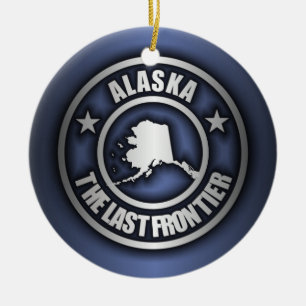 Stahl" dekorative Verzierungen "Alaskas (blau) Keramikornament