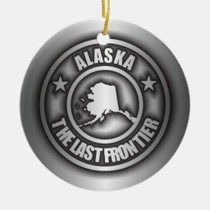 Stahl" dekorative Verzierungen "Alaskas Keramikornament