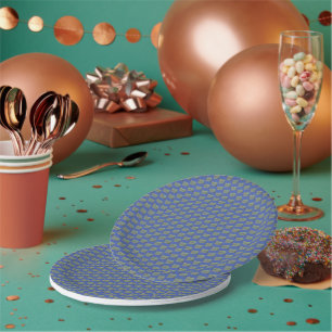 Stahl in Abstrakt Pappteller