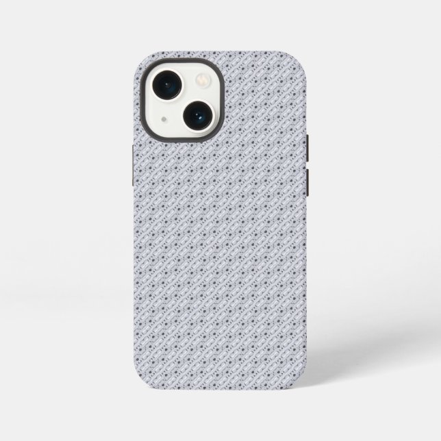 Stahl mit Wassertropfen iPhone 13 Mini Hülle (Rückseite)