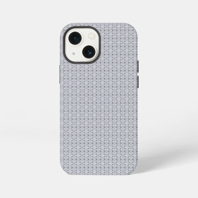 Stahl mit Wassertropfenmuster iPhone 13 Mini Hülle (Rückseite)