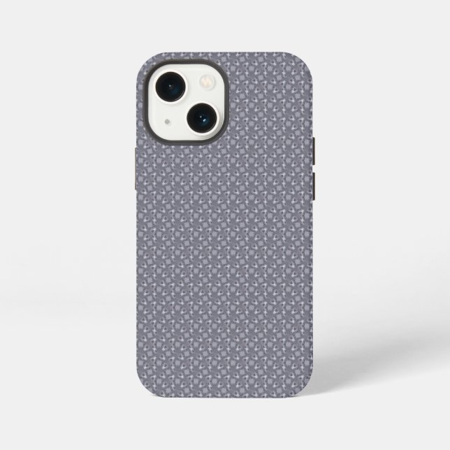 Stahl mit Wassertropfenmuster iPhone 13 Mini Hülle (Rückseite)