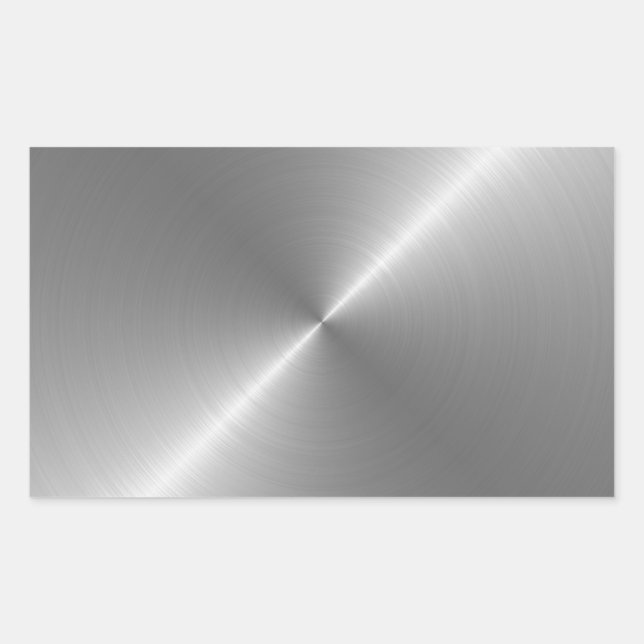 Stahl Rechteckiger Aufkleber (Vorderseite)