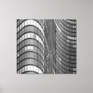 Stahl- und Glaszwischenwand von modernem Leinwanddruck