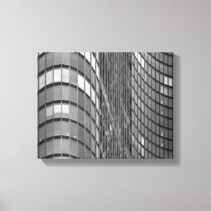 Stahl- und Glaszwischenwand von modernem Leinwanddruck