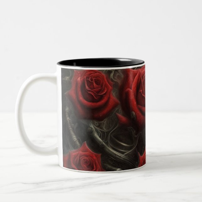 Stahl und Rose 005 Zweifarbige Tasse (Links)