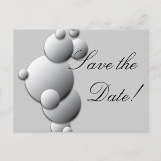 Stahlblasen Save the Date! Ankündigungspostkarte