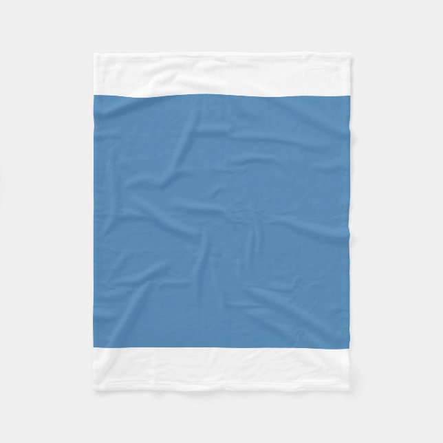Stahlblau Fleecedecke (Vorderseite)