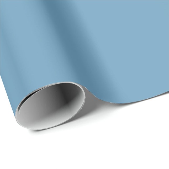 Stahlblau Geschenkpapier (Rolleneckpunkt)